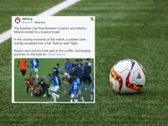 Dantejskie sceny podczas meczu w Brazylii. Masowa bójka piłkarzy