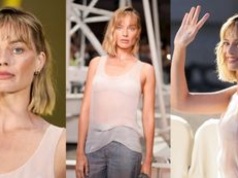 Margot Robbie dumnie prezentuje krótkiego boba na Fashion Weeku w Paryżu. Udana zmiana? (ZDJĘCIA)