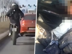 Szalony pociąg ulicami Wrocławia. Motocykl na blachach… ciągnika rolniczego