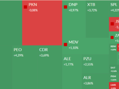 Mapa GPW: KGHM, banki, Passus, XTPL i Digitree w centrum uwagi