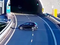 Sąd ukarał kierowcę za jazdę pod prąd na S1 przed tunelem