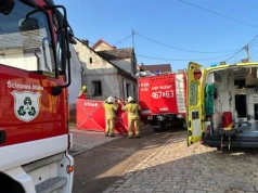 Pożar domu jednorodzinnego w Węży (gmina Korfantów)