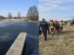Miał 22 stopnie i leżał bez butów na lodzie. ​O krok od tragedii w Klewkach