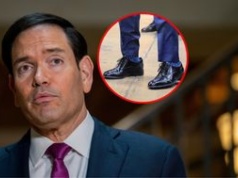 Zdjęcie człowieka Trumpa zwraca uwagę. Wystarczy spojrzeć na buty