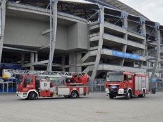 POZNAŃ: Pożar na Stadionie Miejskim
