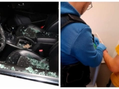 Awantura zakończona aresztem. 32-latek groził rodzinie i demolował samochody