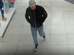 Zapakował wózek po brzegi w sklepie odzieżowym i wyszedł. Poszukuje go policja
