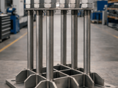 Kotwienie masztów i wież stalowych w betonie - zastosowanie prętów gwintowanych