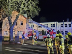 Nasi strażacy gasili pożar Urzędu Gminy