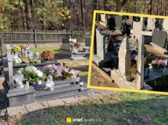 Noc grozy na cmentarzu. Blisko 60 nagrobków zdewastowanych, zniknęły krzyże i ozdoby