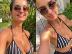 Pozbawiona makijażu Klaudia El Dursi włącza "wakacyjny tryb", przechadzając się w tropikach w bikini (ZDJĘCIA)