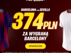 Superbet kod promocyjny: Barcelona - Sevilla. Kurs 187! Bonus 374 zł (15.03)