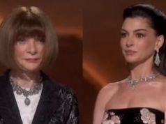 Anna Wintour odegrała na Oscarach inspirowaną filmem "Diabeł ubiera się u Prady" scenkę z Anne Hathaway. Ma dystans? (WIDEO)