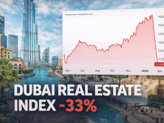 Indeks nieruchomości w Dubaju spada o 33%? Co naprawdę pokazują te dane