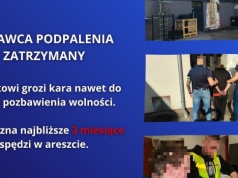 Koło. 33-latek podejrzany o podpalenie przy galerii handlowej zatrzymany