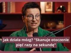 Mówi, jak działa mózg. "Skanuje otoczenie pięć razy na sekundę"