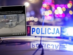 Auto wjechało w przystanek w centrum miasta. Policja ma nowe nagranie. Nagły zwrot
