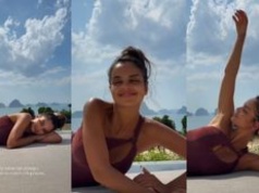 Nieumalowana Klaudia El Dursi wygrzewa pośladki na rajskich wakacjach. Fajnie ma? (ZDJĘCIA)