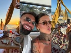 Majewscy relacjonują ROCZNICĘ ŚLUBU: prywatny jacht, łoże usłane różami i kolacja przy zachodzie słońca. "Lecimy dalej. I love u" (ZDJĘCIA)