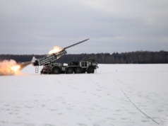 Białoruś ćwiczy z wyrzutniami Uragan i dronami