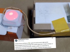 Lubaczów: policja ustaliła, że porzucony pod sklepem pakunek przypominający bombę jest tylko szkolnym projektem roztargnionych nastolatków