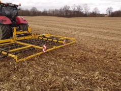 2 litry paliwa na hektar i wiele korzyści. Brona palcowa w akcji  na polu po kukurydzy