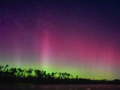 Niezwykła noc nad Silnem i Raciążem. Krystian Szczepaniak uchwycił zorzę