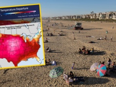 "Kopuła ciepła" objęła większość kontynentu. Padło ponad 200 rekordów. To nie koniec