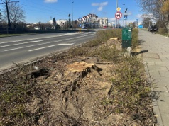 W Bronowicach zniknely drzewa. Trwa przygotowanie terenu pod węzeł przesiadkowy i parking P&R