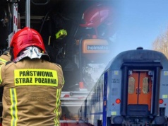 Pociąg zderzył się z żubrami. Na miejscu pracują służby, są utrudnienia