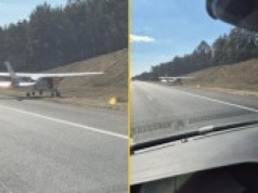 Awionetka wylądowała na A1