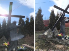 Golgota Beskidów: Stacja II — Przyjęcie krzyża