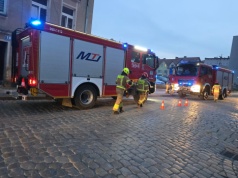 Strzegom. Zadymienie w kamienicy przy ulicy Świętej Anny