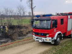 Pięć zastępów straży gasiło pożar trawy