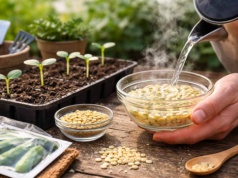 Użyj wrzątku przed siewem. Ogórki wzejdą w 3 dni i dadzą sowite plony