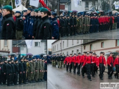 W strugach deszczu. Klasy mundurowe złożyły uroczyste ślubowanie