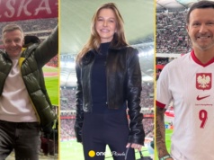 Gwiazdy kibicują na meczu Polski. Na trybunach Radosław Majdan i Anna Lewandowska z córkami