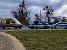 Rowerzysta potrącony na wiadukcie odolanowskim (ZDJĘCIA)