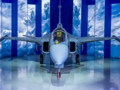 Pierwszy Gripen E wyprodukowany w Brazylii pokazany