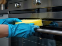 Ten detal w piekarniku ratuje podczas mycia. Mało kto o tym wie, a bardzo ułatwia sprzątanie