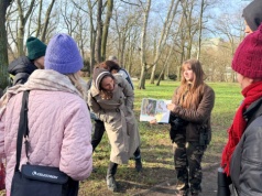 Ptasi spacer w parku Stefana Żeromskiego