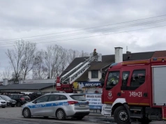 Pożar w zakładzie wulkanizacyjnym przy ulicy Cieplickiej