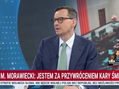 Morawiecki w Republice: Jestem za przywróceniem kary śmierci. Niepotrzebnie została zniesiona