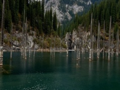 Jezioro Kaindy: Drzewa wyrastające z turkusowej wody – cud natury w Kazachstanie