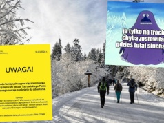 Przez mocny powrót zimy Tatrzański Park Narodowy zamknął się do odwołania