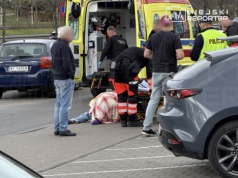 Potrącenie przy Alei Prymasa Tysiąclecia. Kierowca Toyoty został zatrzymany