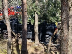 Kierowca uderzył w drzewo koło Ostrzy