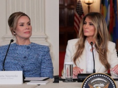 Marta Nawrocka na nagraniu Melanii Trump. Jedna rzecz wzbudziła kontrowersje