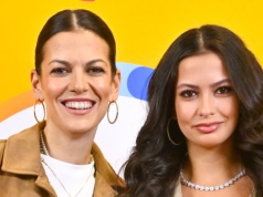 Alżbeta Lenska z córką na planie filmu. Tak wyglądała ich współpraca