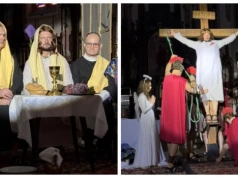 Inscenizacja Misterium Męki Pańskiej już po raz trzeci w Kuleszach Kościelnych. Zobacz film